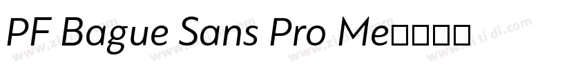 PF Bague Sans Pro Me字体转换